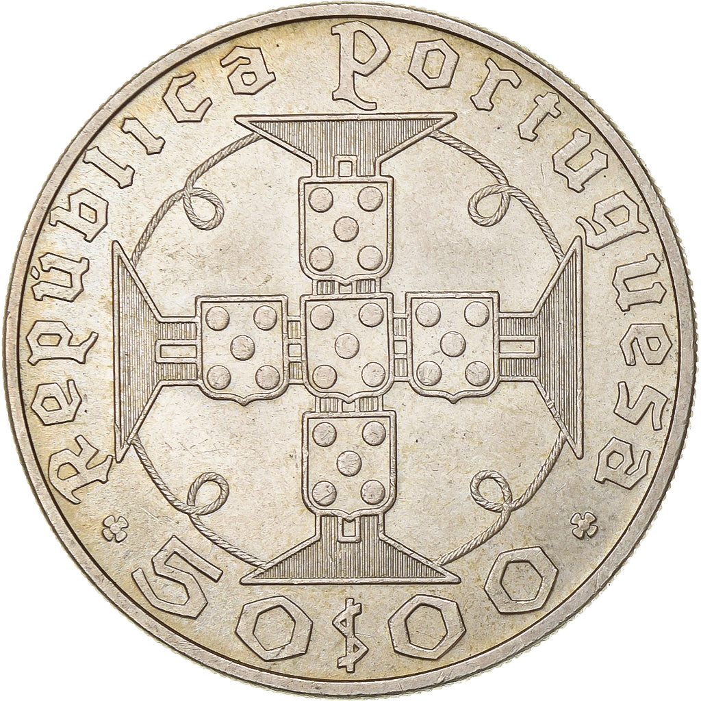 São Tomé and Príncipe, 50 Escudos, 1970, Silver, AU(55-58), KM:21