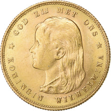 Paesi Bassi, Wilhelmina I, 10 Gulden, 1897, Utrecht, Oro, BB+, KM:118