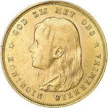 Netherlands, Wilhelmina I, 10 Gulden, 1897, Utrecht, Gold, AU(50-53), KM:118