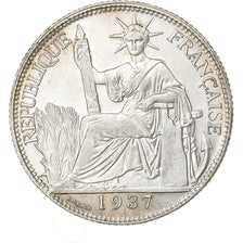 French Indochina, 20 Cents, 1937, Paris, Silver, MS(60-62), KM:17.2