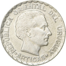 Uruguay, 50 Centesimos, 1943, Santiago, Silver, AU(50-53), KM:31