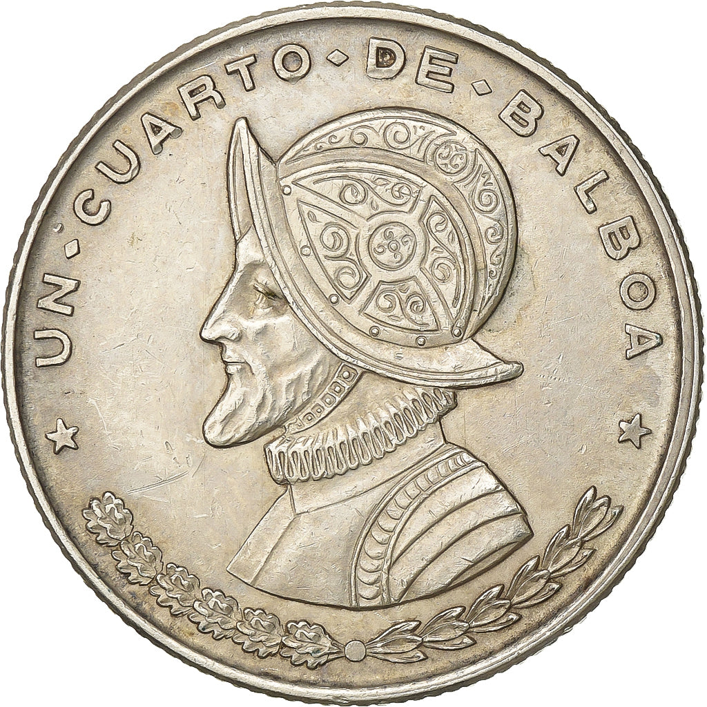 Panama, 1/4 Balboa, 1961, Franklin Mint, Silver, EF(40-45), KM:25