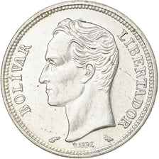 Venezuela, Bolivar, 1960, Paris, Silver, AU(55-58), KM:37a