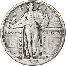 United States, Quarter, Standing Liberty Quarter, 1918, Philadelphia, Silver