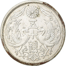 Japan, 50 Sen, 1926, Tokyo, Silver, EF(40-45), KM:73