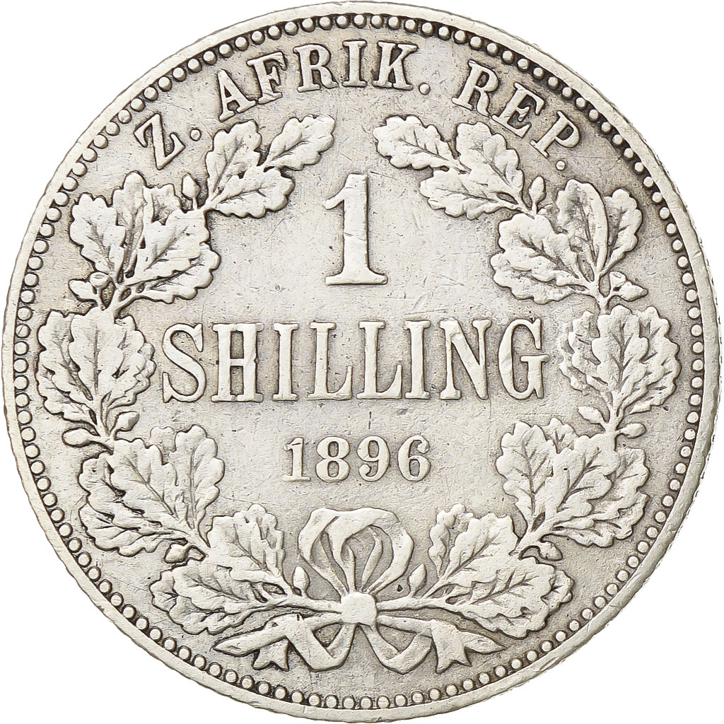 South Africa, Shilling, 1896, Pretoria, Silver, EF(40-45), KM:5