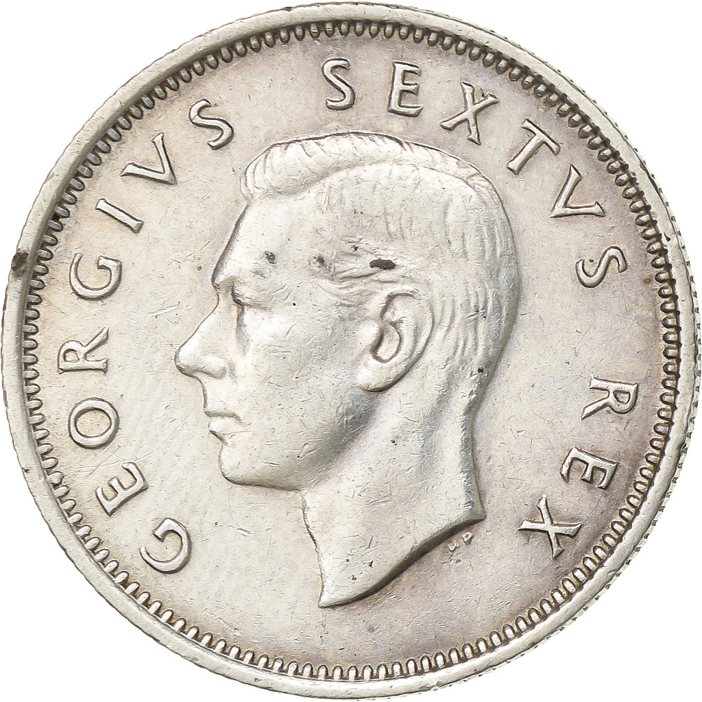 Sudáfrica, George VI, Shilling, 1950, Pretoria, Plata, MBC+, KM:37.1