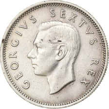 Sudáfrica, George VI, Shilling, 1950, Pretoria, Plata, MBC+, KM:37.1