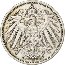 Germany, Wilhelm II, Mark, 1907, Karlsruhe, Silver, AU(50-53), KM:14