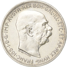 Franz Joseph I, Corona, 1914, Vienna, Silver, AU(50-53), KM:2820
