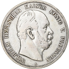 Germany, PRUSSIA, Wilhelm I, 5 Mark, 1876, Berlin, Silver, VF(30-35), KM:503