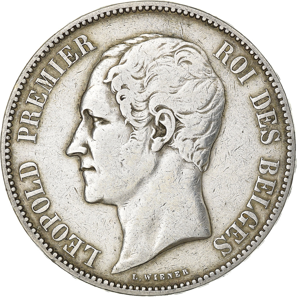 Belgium, Leopold I, 5 Francs, 5 Frank, 1852, Brussels, Silver, EF(40-45), KM:17