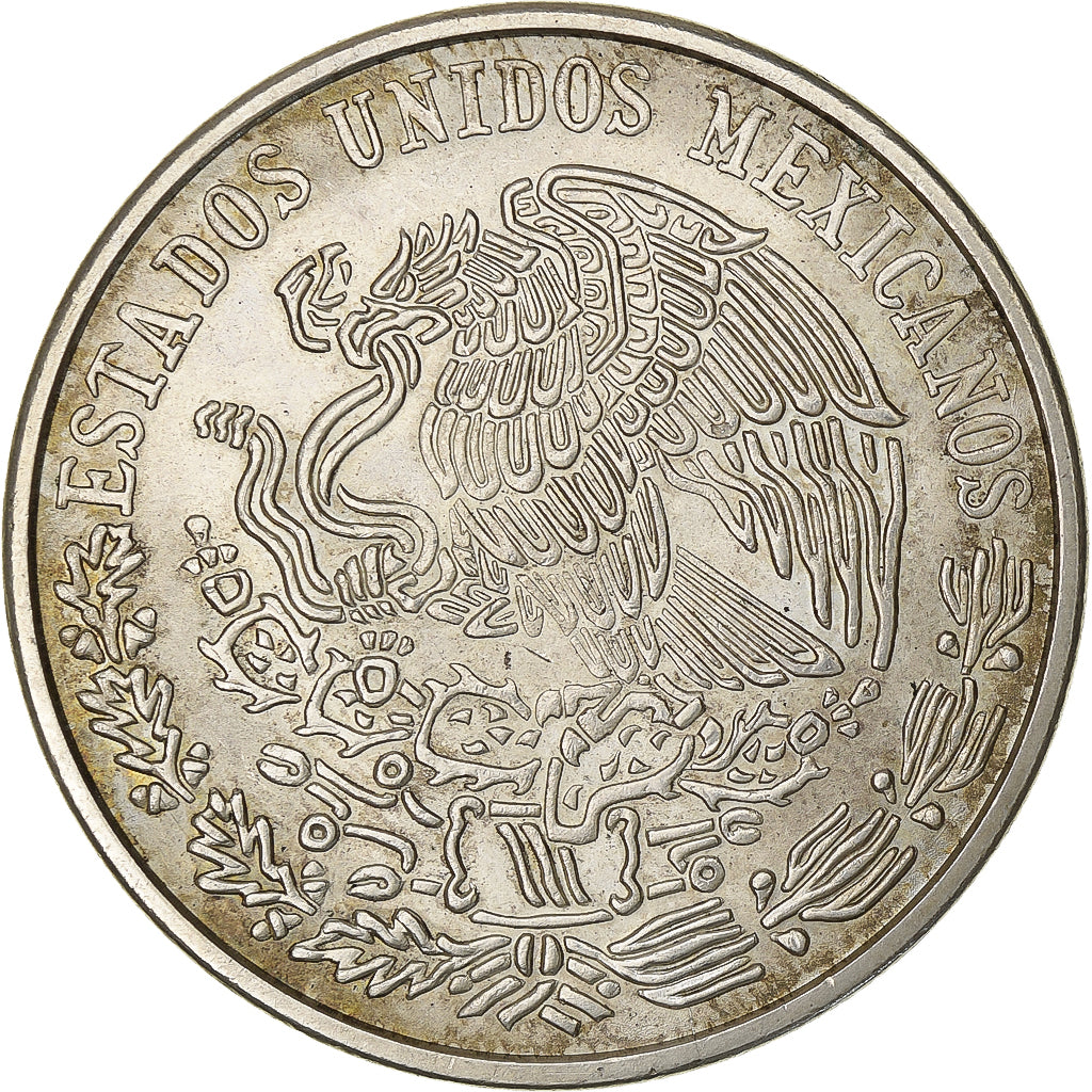 México, 100 Pesos, 1977, Mexico City, Prata, AU(50-53), KM:483.2