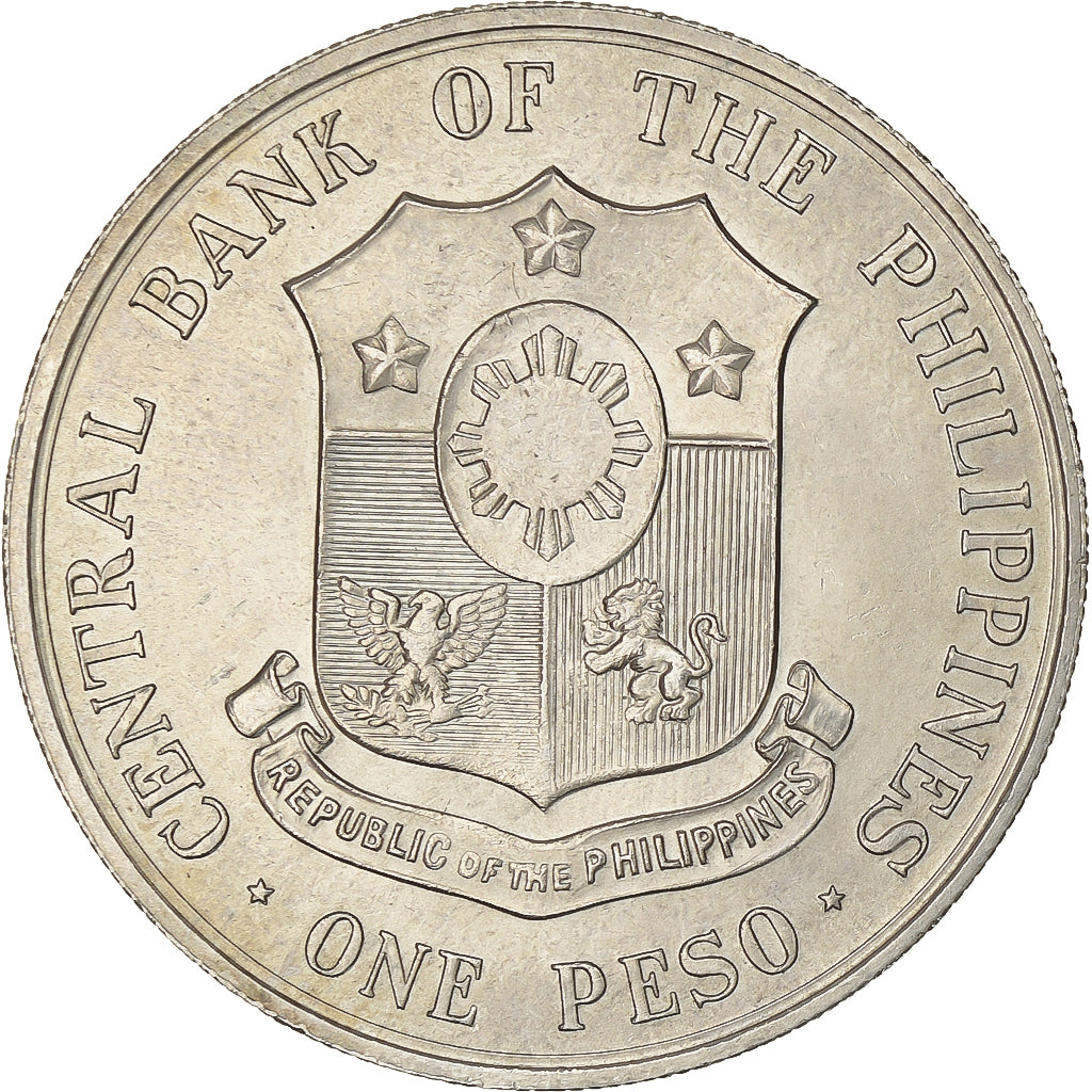 Philippines, Peso, 1964, Philadelphia, Silver, AU(50-53), KM:194