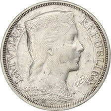 Latvia, 5 Lati, 1931, London, Silver, EF(40-45), KM:9