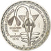 Ivory Coast, 500 Francs, 1972, Paris, ESSAI, Silver, MS(63), KM:E7