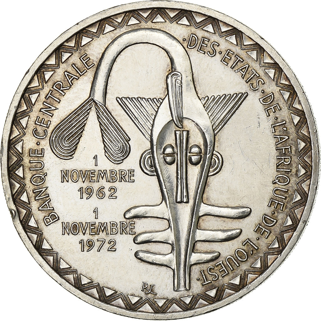Ivory Coast, 500 Francs, 1972, Paris, Silver, MS(60-62), KM:7