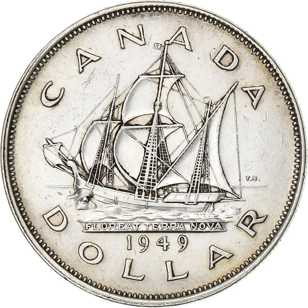 Canada, George VI, Dollar, 1949, Ottawa, Silver, AU(50-53), KM:47