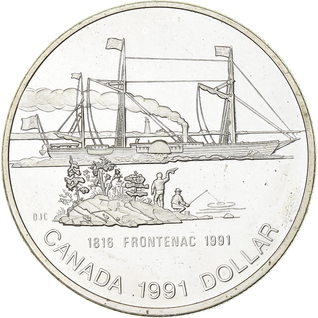Canada, Elizabeth II, Dollar, 1991, Royal Canadian Mint, Zilver, PR, KM:179