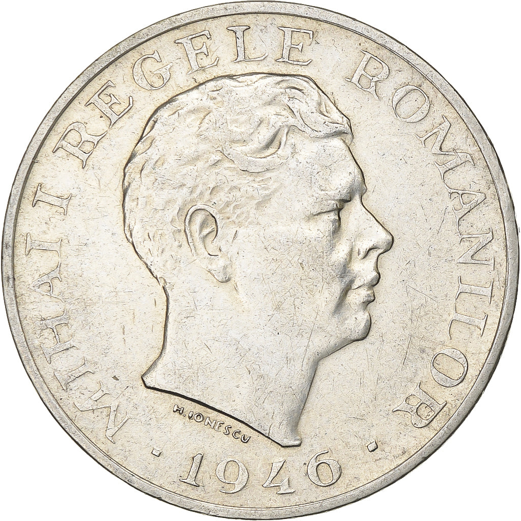 Romania, Mihai I, 100000 Lei, 1946, Bucharest, Silver, EF(40-45), KM:71