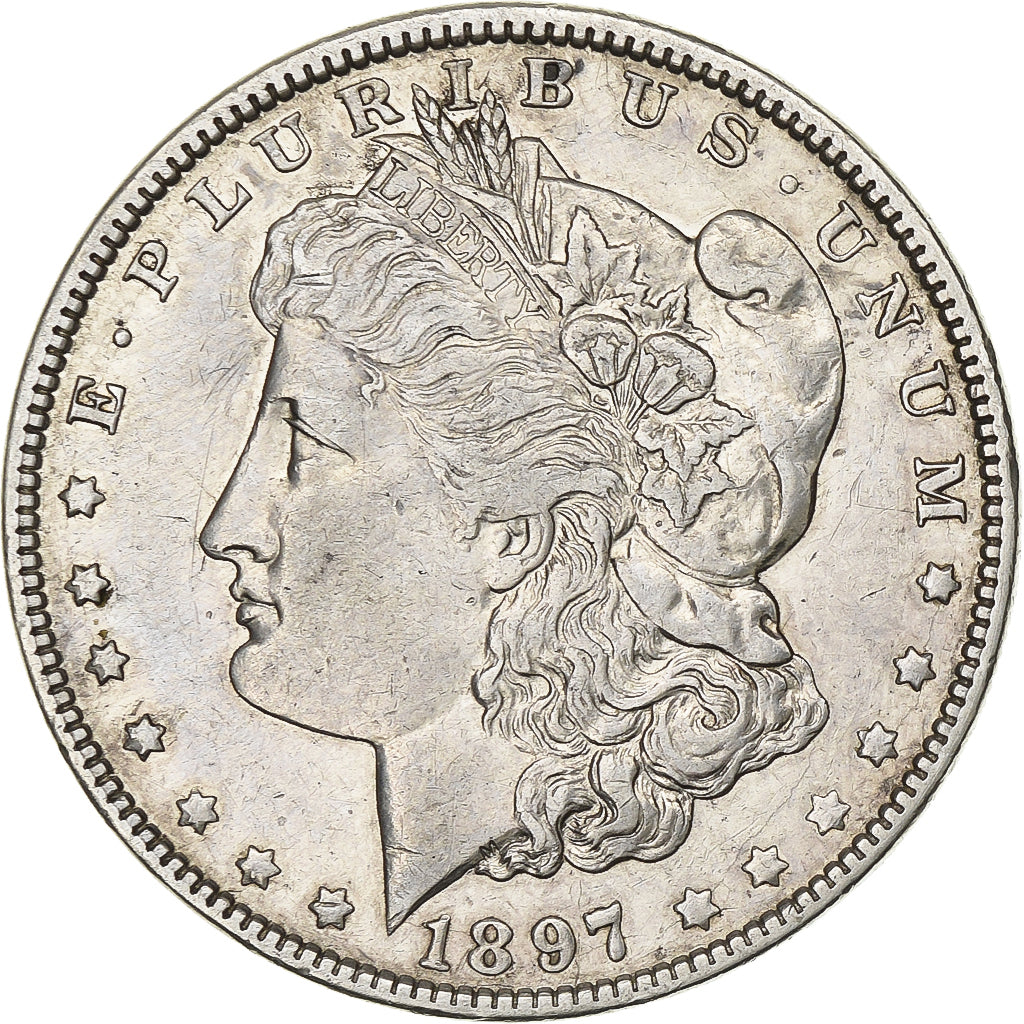 United States, Dollar, Morgan Dollar, 1897, New Orleans, Silver, EF(40-45)