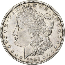 United States, Dollar, Morgan Dollar, 1897, New Orleans, Silver, EF(40-45)