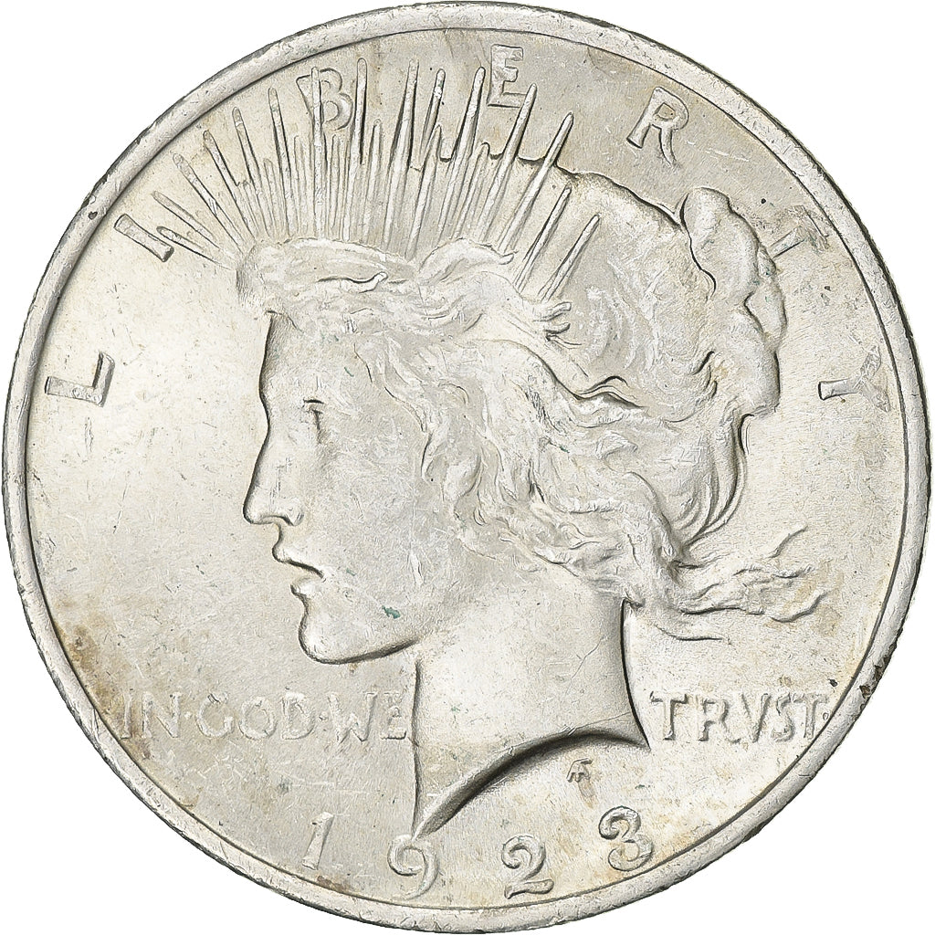 United States, Dollar, Peace Dollar, 1923, Philadelphia, Silver, EF(40-45)