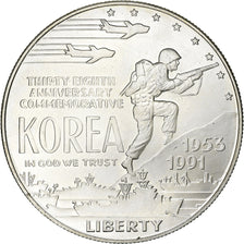 United States, Dollar, 1991, Denver, Silver, AU(55-58), KM:231
