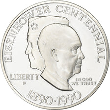 United States, Dollar, 1990, Philadelphia, Silver, MS(60-62), KM:227