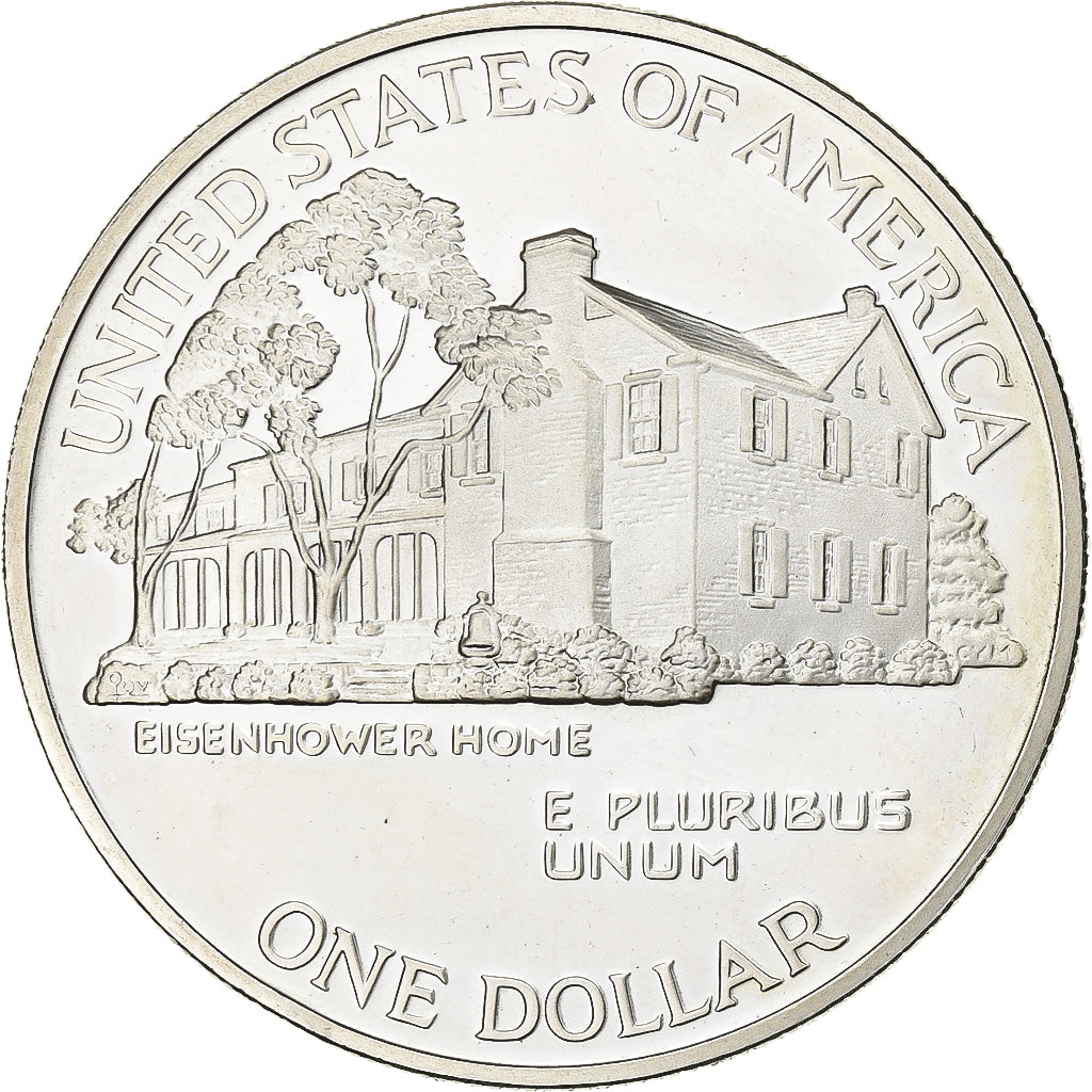 United States, Dollar, 1990, Philadelphia, Silver, MS(60-62), KM:227