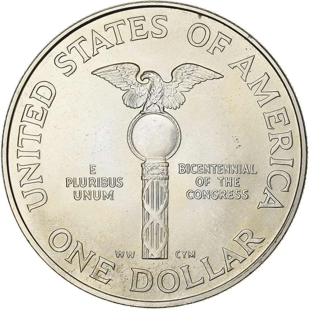 United States, Dollar, 1989, Denver, Silver, AU(55-58), KM:225