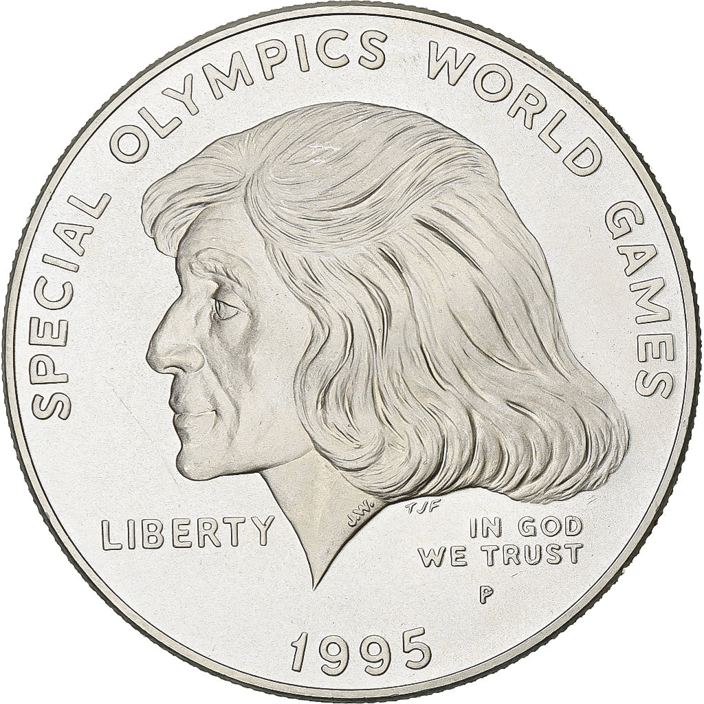 United States, Dollar, 1995, Philadelphia, Silver, MS(60-62), KM:266