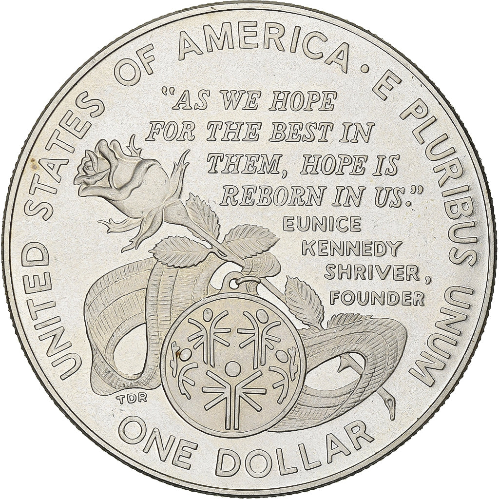 United States, Dollar, 1995, Philadelphia, Silver, MS(60-62), KM:266