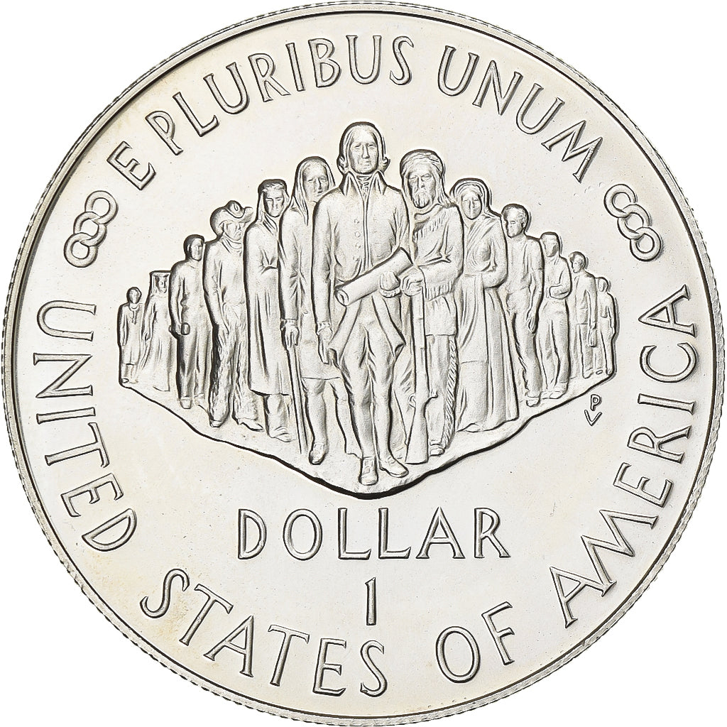 United States, Dollar, 1987, San Francisco, Silver, MS(60-62), KM:220