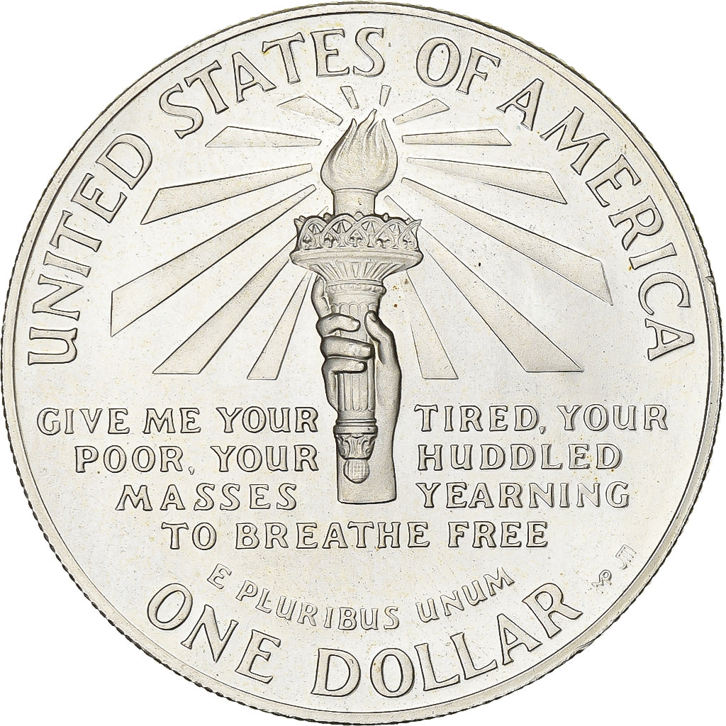 United States, Dollar, 1986, San Francisco, Silver, MS(60-62), KM:214