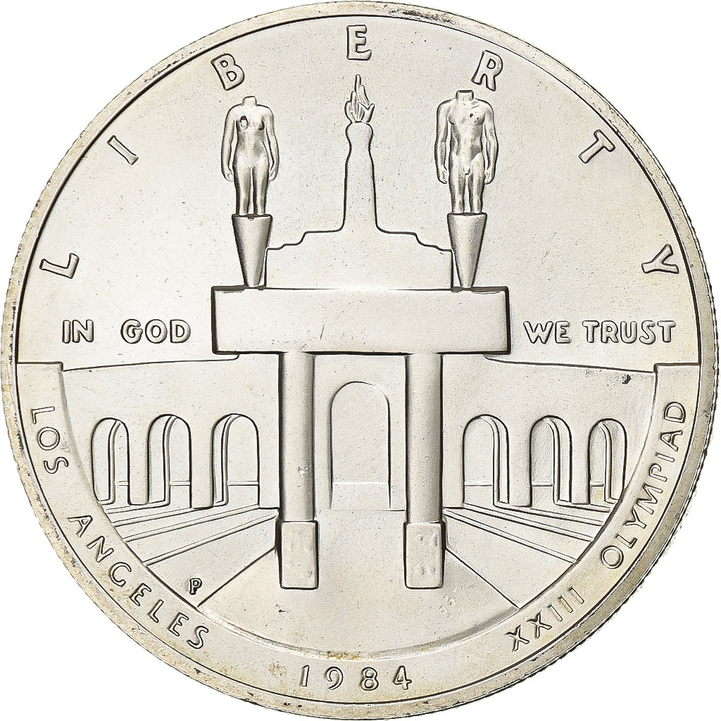United States, Dollar, 1984, Philadelphia, Silver, MS(60-62), KM:210
