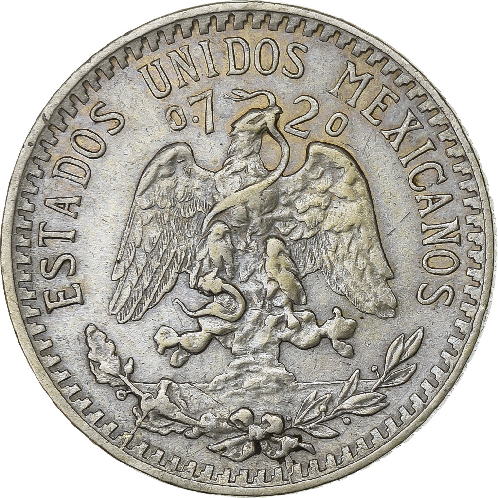 Mexico, 20 Centavos, 1928, Mexico City, Srebro, AU(55-58), KM:438