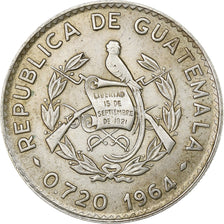 Guatemala, 10 Centavos, 1964, Guatemala City, Argent, SUP, KM:262