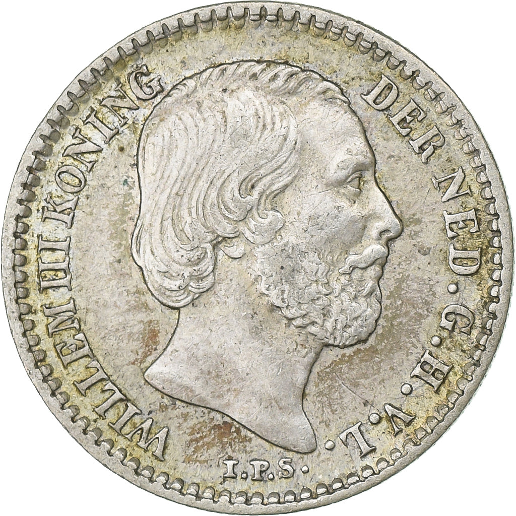 Netherlands, William III, 10 Cents, 1882, Utrecht, Silver, AU(50-53), KM:80