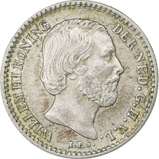 Netherlands, William III, 10 Cents, 1882, Utrecht, Silver, AU(50-53), KM:80