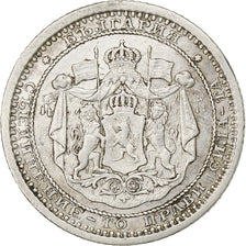 Bulgaria, Alexander  I, 50 Stotinki, 1883, Sofia, Argento, BB, KM:6
