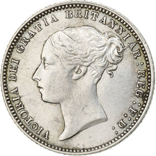 Great Britain, Victoria, 6 Pence, 1872, Heaton, Silver, AU(50-53), KM:751.1
