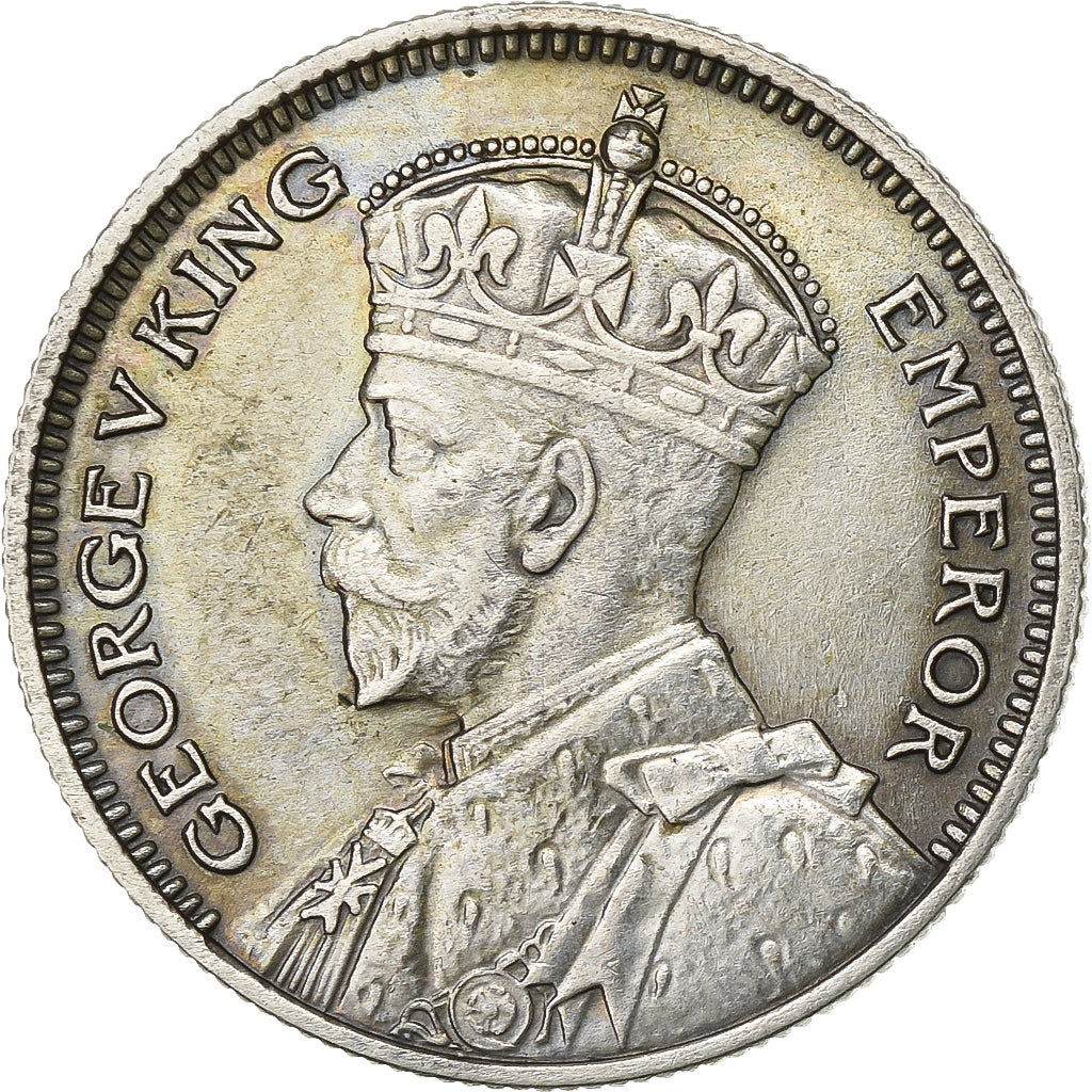 Neuseeland, George V, 6 Pence, 1934, London, Silber, SS+, KM:2