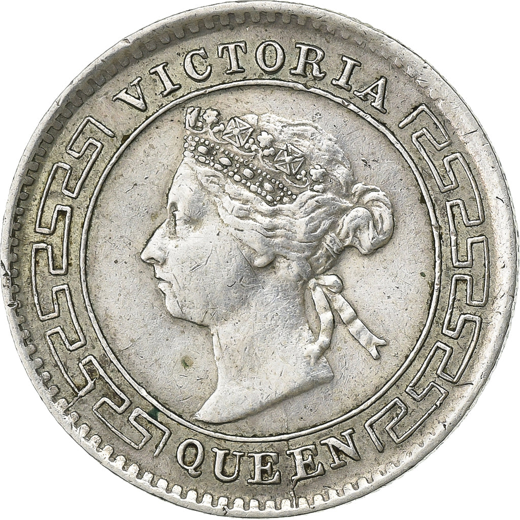 Sri Lanka, Victoria, 10 Cents, 1897, London, Argento, BB, KM:94