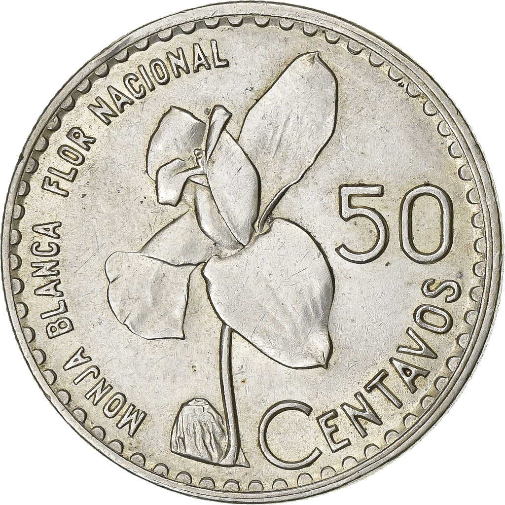 Guatemala, 50 Centavos, 1963, Guatemala City, Argento, SPL-, KM:264