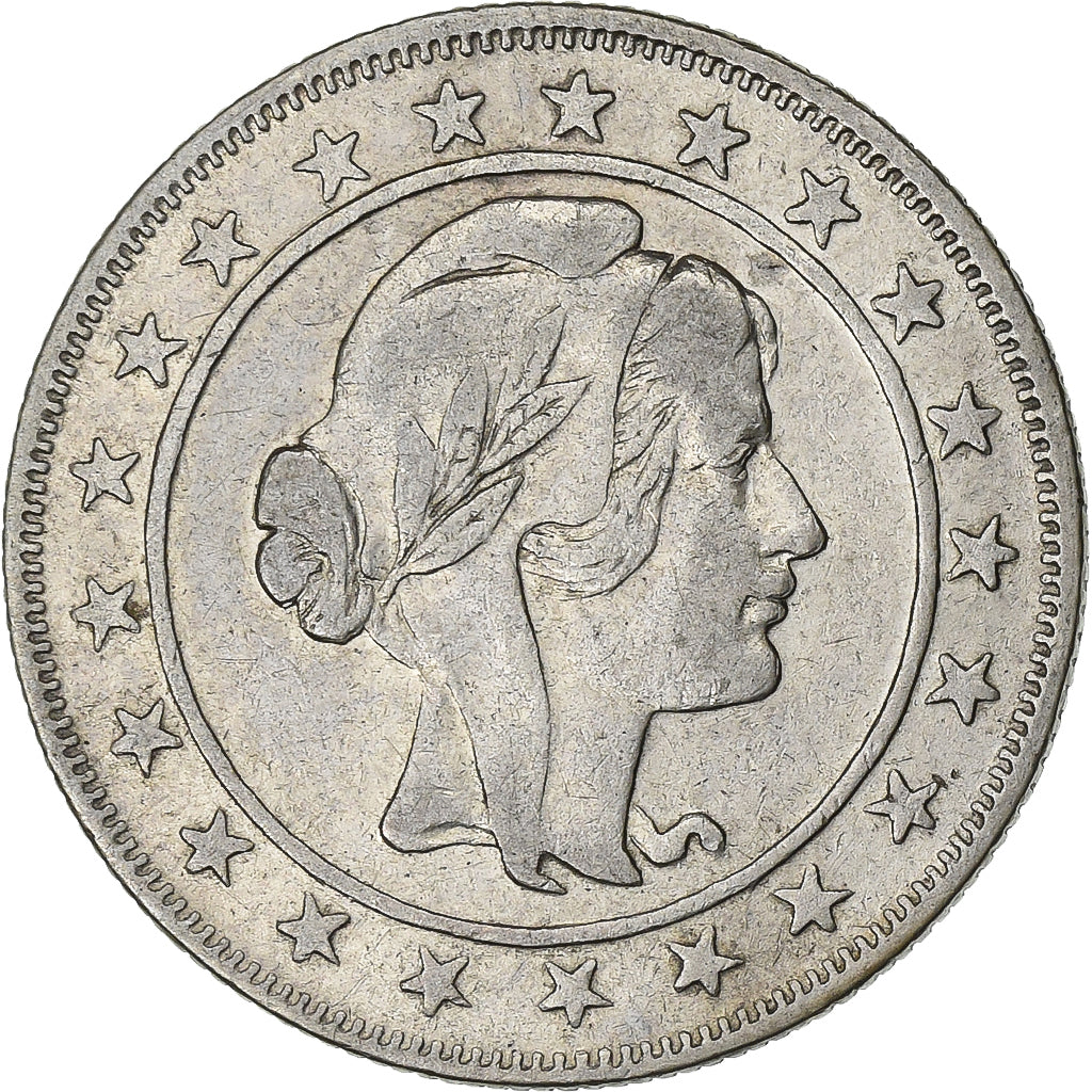 Brasile, 2000 Reis, 1926, Rio de Janeiro, Argento, MB+, KM:526