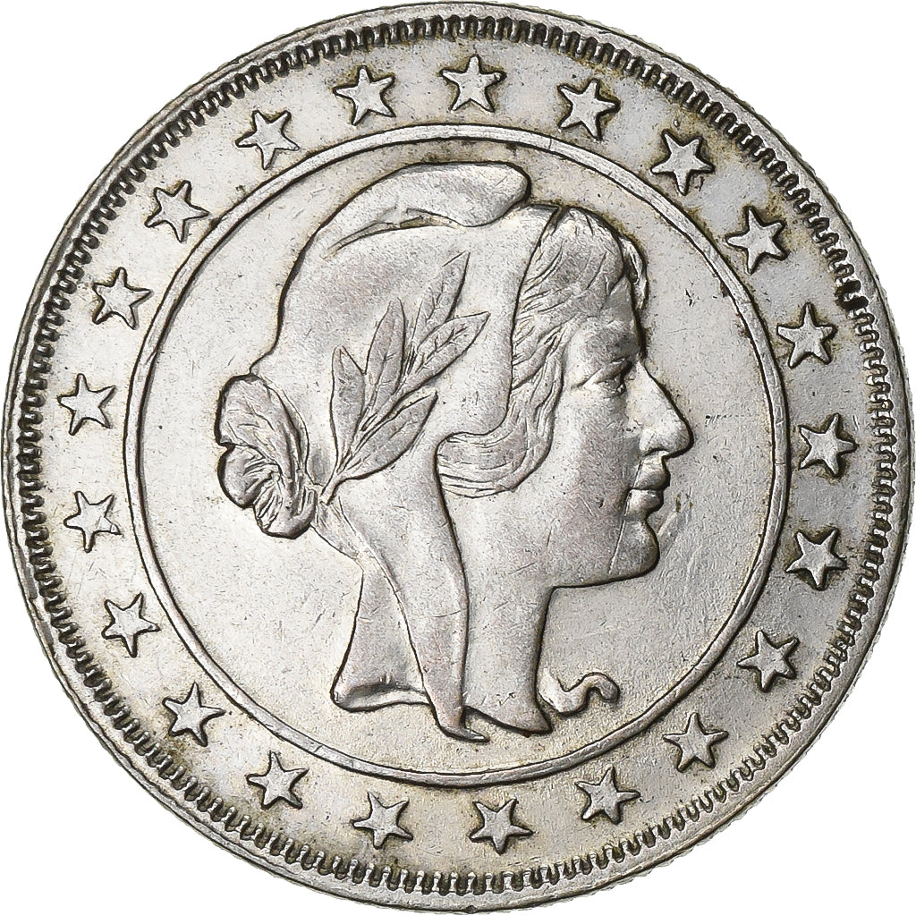 Brazil, 2000 Reis, 1924, Rio de Janeiro, Silver, EF(40-45), KM:526