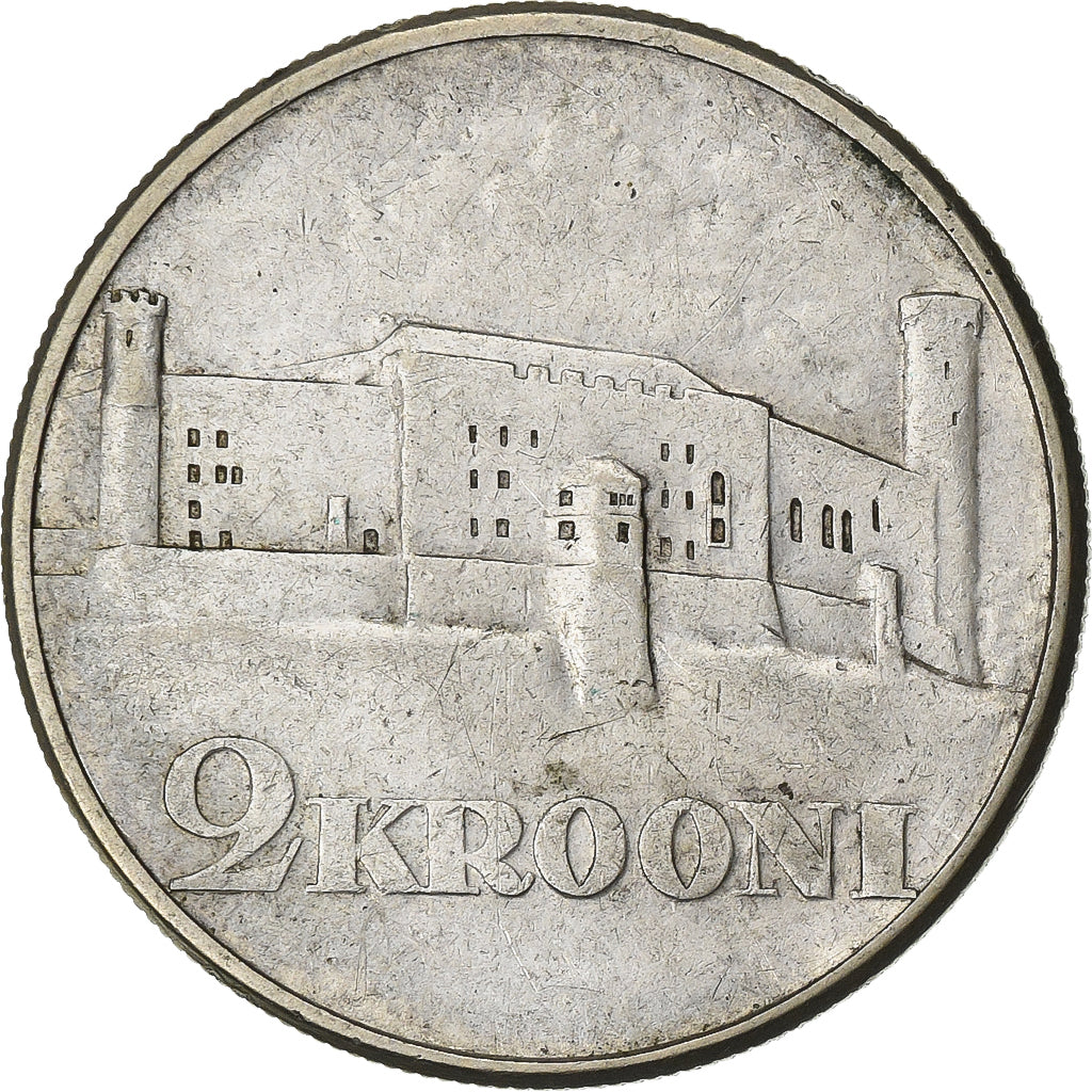 Estonia, 2 Krooni, 1930, Argento, BB, KM:20