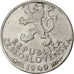 Cecoslovacchia, 100 Korun, 1949, Argento, BB, KM:29