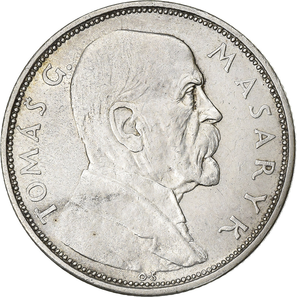 Checoslovaquia, 10 Korun, 1928, Plata, MBC, KM:12